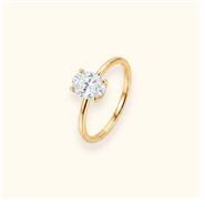Ring Artigianale Woman in Gold Diamante Lab Grown ANOR-368-253